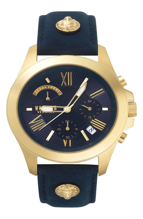 versus versace lion signet|Versace leather watch.